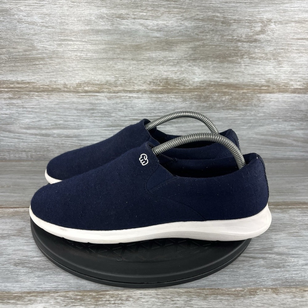 Merinos Women's Merino Wool Blue Slip On Sneakers Size 10